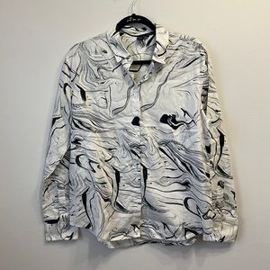 100% Cotton Icône ink blot blouse